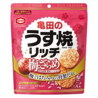 おせんべい 煎餅 おかき 亀田のうす焼 リッチ梅ざらめ 57g 1セット(1個×12)亀田製菓