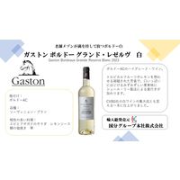 【サクラワインアワード シルバー】フランス ボルドー ガストン グランドレゼルヴ 白ワイン 辛口 750ml 1本 国分