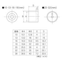 フジテックジャパン 真鍮パイプニ重ソケット Φ１９mmブラック キャップソケット黒 ねじ込みソケット黒 1箱(30個入)（直送品）