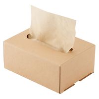 無印良品 クラフトティシューボックス 卓上用 内寸：約幅１５×奥行１０．５×高さ６ｃｍ 1セット（1個×2） 良品計画