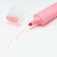 無印良品 パステルカラー蛍光ペン ５色セット（ ピンク・黄・紫・青・緑） 良品計画