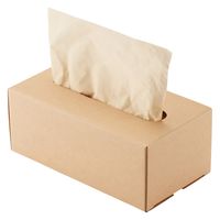 無印良品 クラフトティシューボックス ソフトパックティシュー用 内寸：約幅２０×奥行１０．５×高さ８ｃｍ 1セット（1個×2）