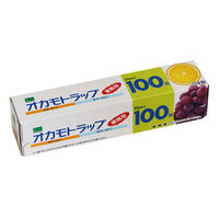 業務用 オカモトラップ 食品ラップ 長尺 外刃 22cm×100m 電子レンジ・冷凍可 日本製 5本