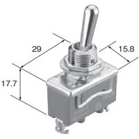 パナソニック Panasonic スナップスイッチ トグルスイッチ T103AーF カドミフリーヒン WD1061F 1個 689-9637（直送品）