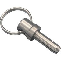 東京パーツセンター ラクテム ボールロックピン ショートタイプ φ6ー10 LPSS6-10 1個 689-3517（直送品）