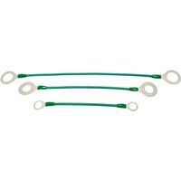 HI―LEAD 被覆付アースボンド R5.5 M12×400L 端子保護キャップ付(緑) EBC-R5.5-12-400-GR（直送品）