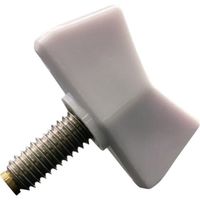 東京パーツセンター ラクテム ナイロン蝶ネジ 白 M6ー18 真鍮パッド付 BSSCW6-18 1個 680-1261（直送品）