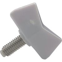 東京パーツセンター ラクテム ナイロン蝶ネジ 白 M4ー16 樹脂パッド付 BSSPW4-16 1個 679-9764（直送品）