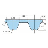 椿本チエイン タイミングベルト PXベルト P5M BG765P5M15 1セット(2本)（直送品）