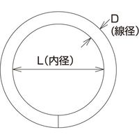 水本機械製作所 水本 ステンレス 丸リンク 線径16mm内径100mm A-2233 1個 685-2337（直送品）
