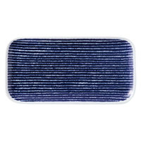 【アウトレット】【Goエシカル】訳あり ＜メーカー再検品済・B級品＞西海陶器 藍染駒筋 長角皿 B32570 1箱（5枚入）