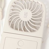 バッテリー&ショルダー付きファン アイボリー LAKOLE/ラコレ