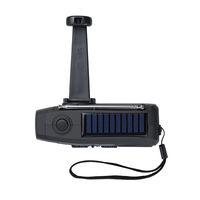 ヤザワコーポレーション ラジオ付き手回し充電ライト BS803BK 1個