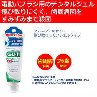 ガム歯周プロケア 電動ハブラシ用 デンタルジェル 65g サンスター GUM 歯磨き粉 殺菌 歯周病 虫歯 フッ素 口臭