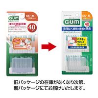 ガム ソフトピック SS～M 無香料 40本入 サンスター GUM 歯間ブラシ 歯間ケア ゴムタイプ SS S M
