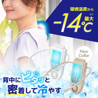 サンコー 冷却プレートで背中スッキリ涼しい「セナクールPlusグレージュ」 SENA24HJU 1台