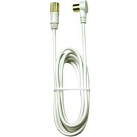 日本アンテナ テレビ接続ケーブル S2C 4K8K対応 Sースクリュープラグ 2m NA2GLRS2B 1個 685-2873（直送品）