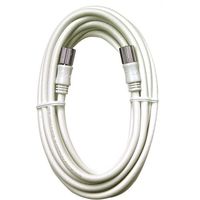 日本アンテナ テレビ接続ケーブル S4C 4K8K対応 スクリュープラグ 3m NA4NRSW3B 1個 685-2863（直送品）