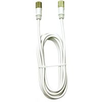 日本アンテナ テレビ接続ケーブル S2C 4K8K対応 スクリュープラグ 3m NA2GRSW3B 1個 685-2870（直送品）