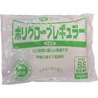 エブノ EBUNO ポリグローブレギュラー半透明袋入SS(100枚入) 304-SS-CL 1袋(100枚) 684-8254（直送品）
