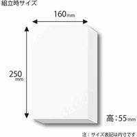 シモジマ 白無地箱 Hー53 サック式 006835300 1束(10枚)