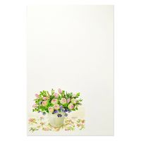 フロンティア はがき箋 橋本不二子 ローズ 2柄×5枚 HGS-398 1冊(10枚)