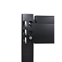 扶桑金属工業　連結用　中量ラック　ブラックモデル　Ｈ１２００ｘＷ８９０（芯々）ｘＤ４５０　天地４段　GSN-BK1209B4R　1台（直送品）