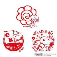 こどものかお スヌーピー浸透印スタンプ3個組A 4110553 1セット(3個組)×2（直送品）