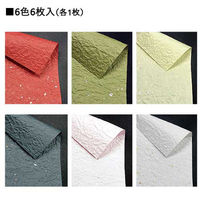 クラサワ 銀振りもみ紙 B4 6枚 P0176 1セット(2冊)（直送品）