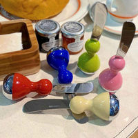 ダルトン バターナイフ 14cm ステンレス ピンク 308388 1個（直送品）