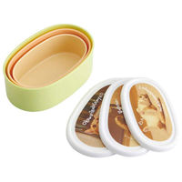 スケーター 弁当箱 3個セット 抗菌入子式シール容器 茶太郎ときなこ 448025 1個（直送品）