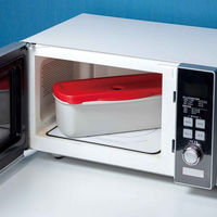 スケーター スチームパスタメーカー 電子レンジ対応 計量機能付き レッド 462639 1個（直送品）