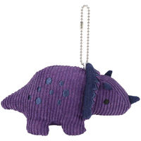 スケーター ぬいぐるみ マスコット キーホルダー ボールチェーン ディノサウルス トリケラトプス 464804 1個（直送品）