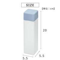 武田コーポレーション ウォーターボトル460ml スクエア BL WB460SQBL 1箱(48個入)（直送品）