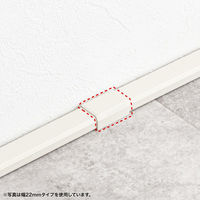 サンワサプライ  CA-KK17MW用ケーブルカバー（幅17mm、直線、ミルキーホワイト） CA-KK17MWJ（直送品）