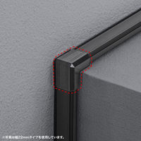 サンワサプライ  CA-KK17BK用ケーブルカバー（幅17mm、出角、ブラック） CA-KK17BKD（直送品）