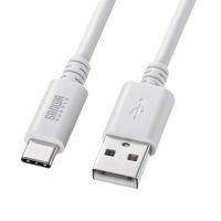 サンワサプライ  USB 2.0 Type-Cケーブル（C-A・3m・ホワイト） KU-CA30W（直送品）