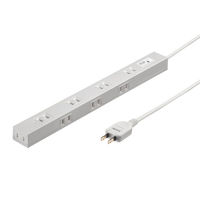 サンワサプライ  スリム雷ガードタップ（3m） TAP-SPSLIM8N-3（直送品）