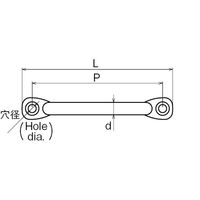 浅野金属工業 アイストラップL型/8 AK3117 1個（直送品）