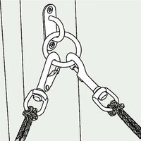 浅野金属工業 パッドアイリング/8 AK4057 1個（直送品）