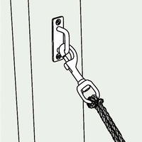 浅野金属工業 角型パッドアイ/8 AK3228 1セット(10個)（直送品）