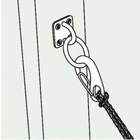 浅野金属工業 座付丸環(アイプレート型)/12 AK4042 1セット(3個)（直送品）