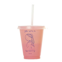 （世界の名作）カラーチェンジタンブラー(M) 真珠の耳飾り LAKOLE/ラコレ