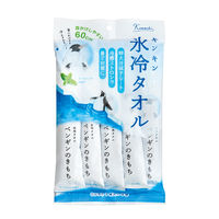 数量限定 キモチ 氷冷タオル（ペンギン）個包装 5個入 汗拭きシート グローバルプロダクトプランニング