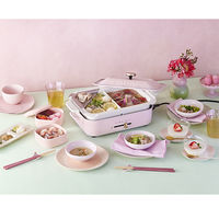 BRUNO コンパクトホットプレート(限定色桃色) BOE021-MOMOIRO 1個