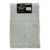 林 フェイスタオルホテルタイプ　バラエティカラー5　グレー   1セット（6枚：同色2枚/パック×3）