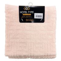 林 ウォッシュタオルホテルタイプ　バラエティカラー5　ピンク  1セット（9枚：同色3枚/パック×3）