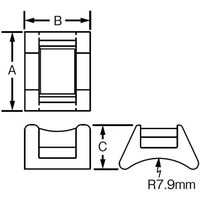 PANDUIT 交差用ケーブルスペーサー ナチュラル (1000個入) CSCS-M 1セット(2000個:1000個×2袋)（直送品）