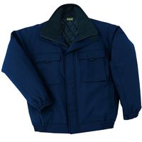 ミドリ安全 防寒服 ブルゾン 帯電防止 SE1067 L ネイビー 3130012905 1点（直送品）