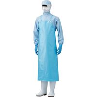 ミドリ安全 ウレタン胸前掛 FIUー200B 90×118cm サックス 4037422417 1枚（直送品）